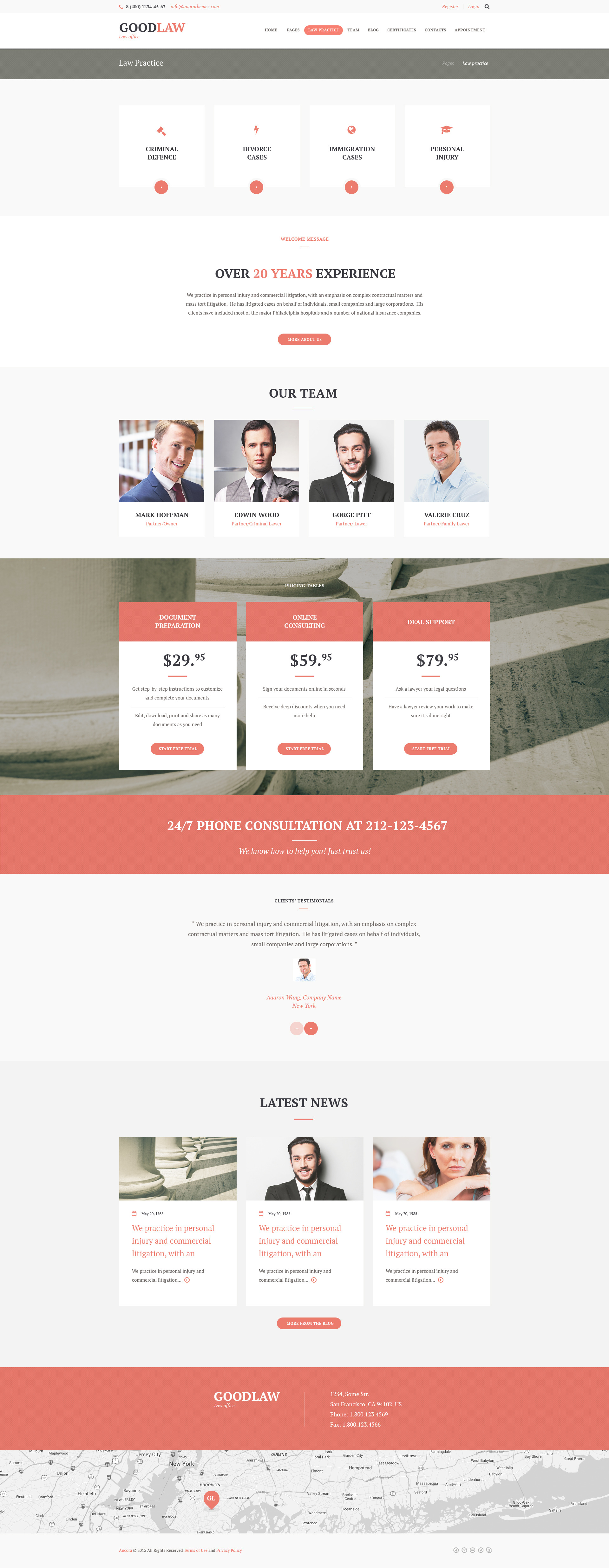 GoodLaw | A Lawyers & Legal Advisor WordPress Theme by AncoraThemes